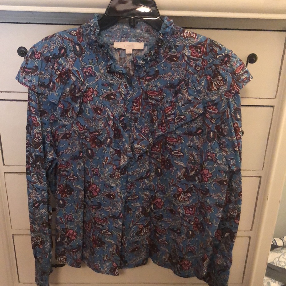 Loft, XL shirt paisley print